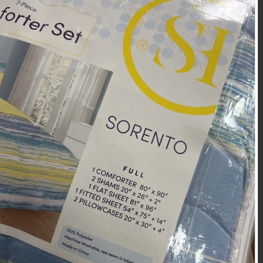 Sweet Home Collection 7 Piece Printed Bed In A Bag Comforter & Sheet Sets